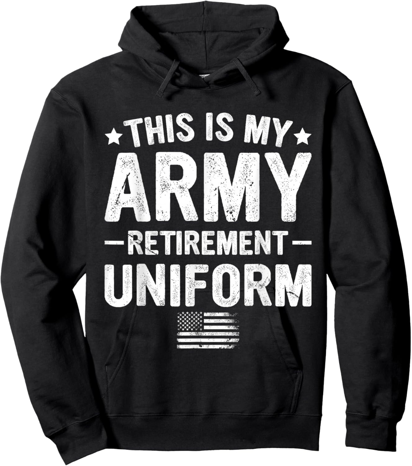 This is My Army Retirement Uniform Retired Military Veteran Hoodie - Hoodie | Black