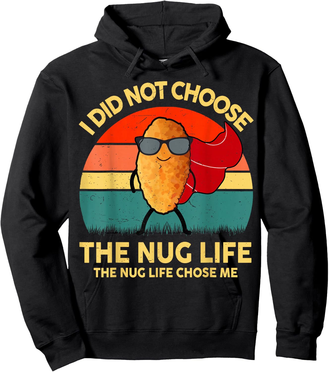 Kid Nug-Life I Love Chicken Nugget Boy Toddler Funny Graphic Hoodie - Hoodie | Black