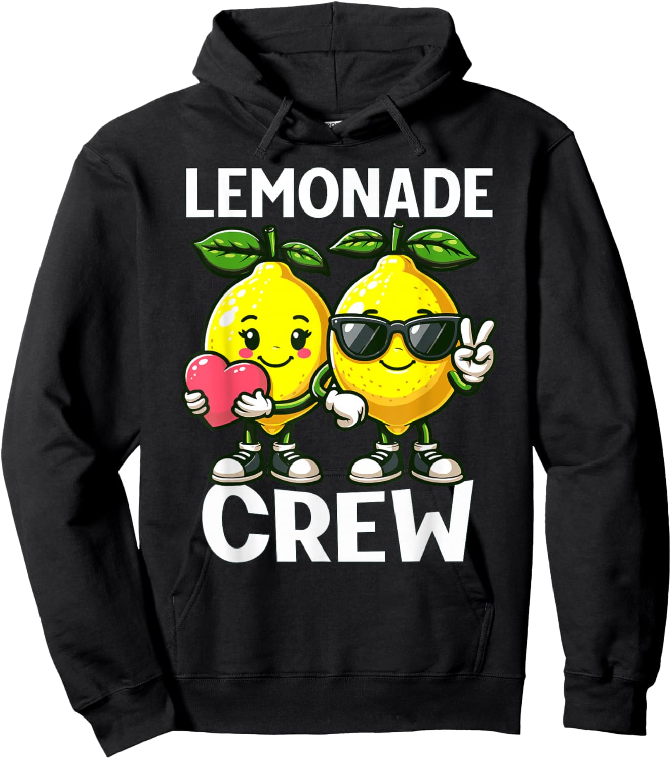 Lemon Stand Funny Lemonade Entrepreneur for Boys Girls Crew Hoodie - Hoodie | Black