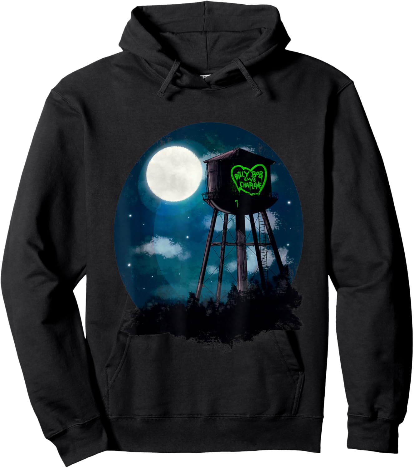 Billy Bob Loves Charlene Hoodie - Hoodie | Black