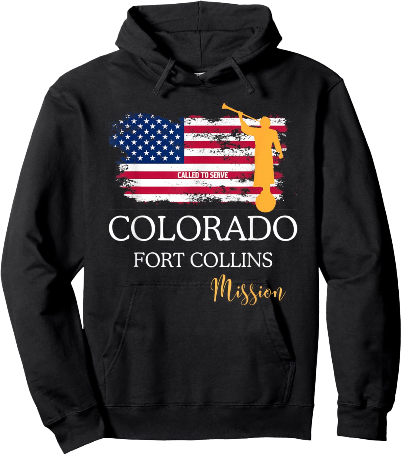 Colorado Fort Collins Mormon LDS Mission Missionary Missiona Hoodie - Hoodie | Black