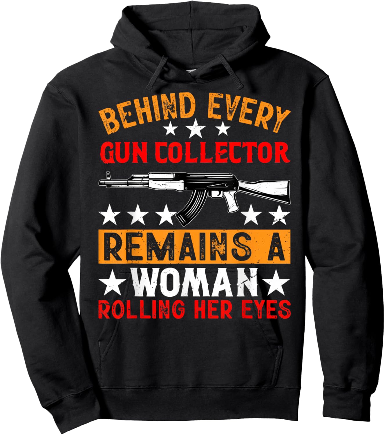 Firearm Collector Guns Collecting Machine Gun Outfit Hoodie - Hoodie | Black
