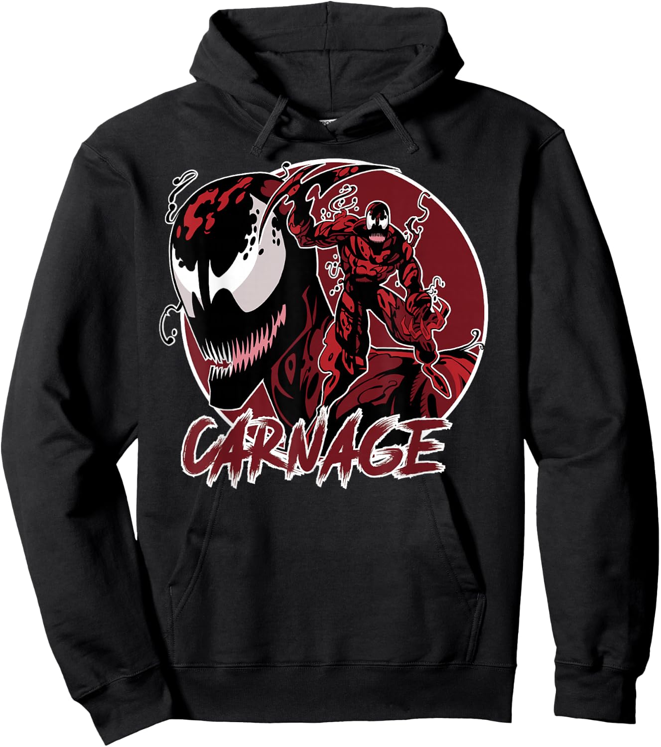 Marvel Carnage Circle Portrait Hoodie - Hoodie | Black
