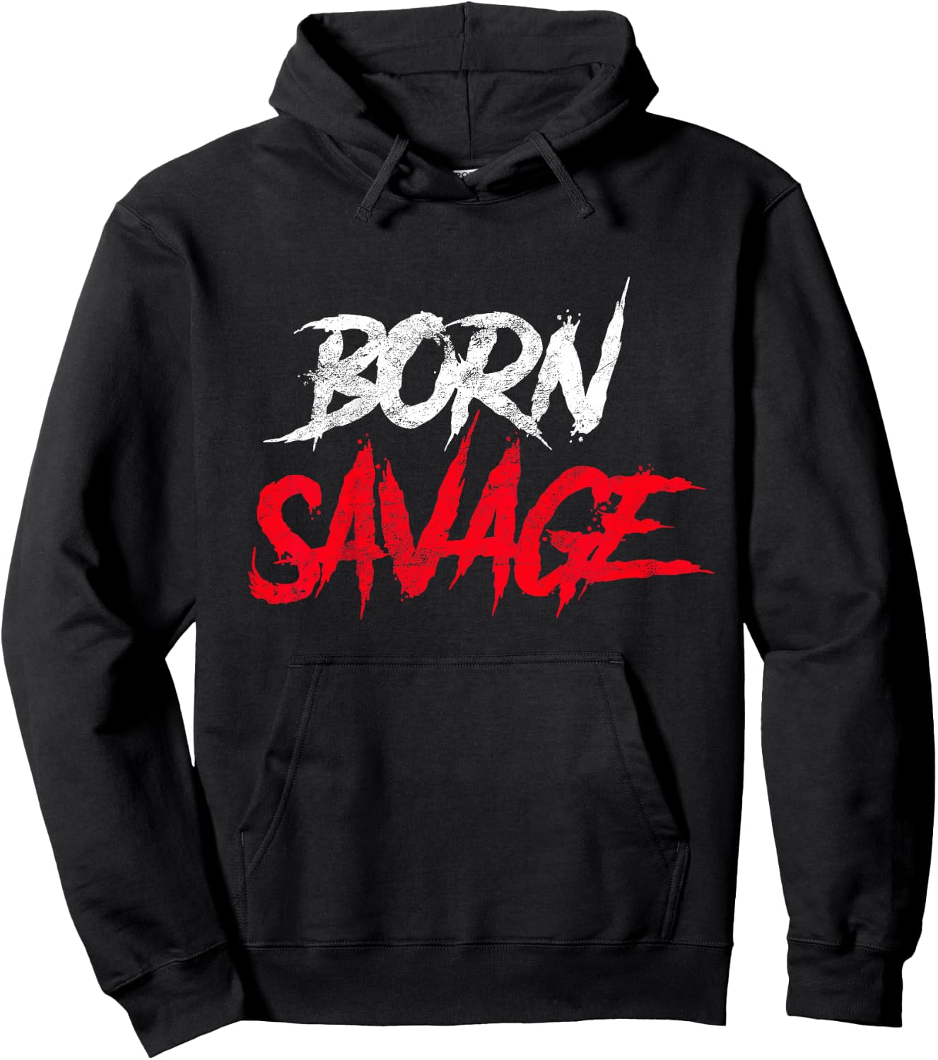 Born Savage Savage for Boys Girls Toddler Gift Hoodie - Hoodie | Black