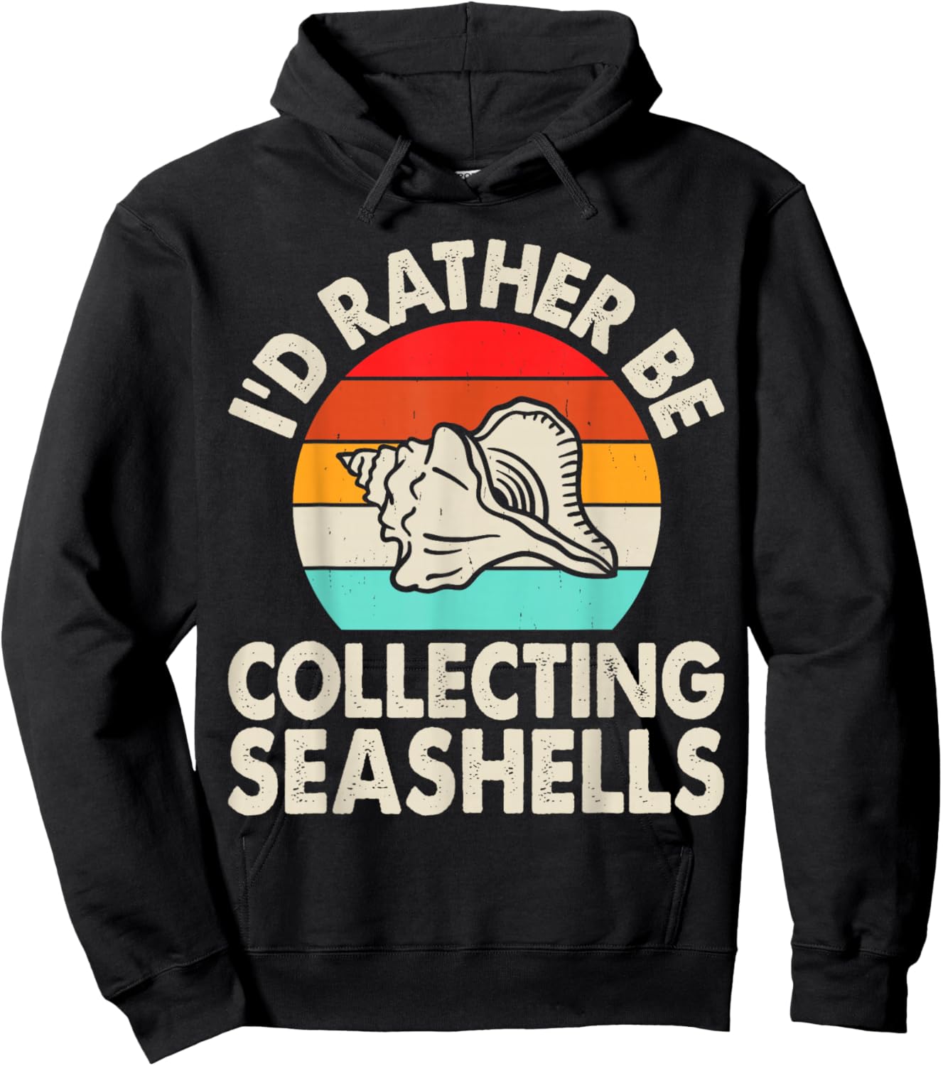 I'd Rather Be Collecting Seashells Hoodie - Hoodie | Black