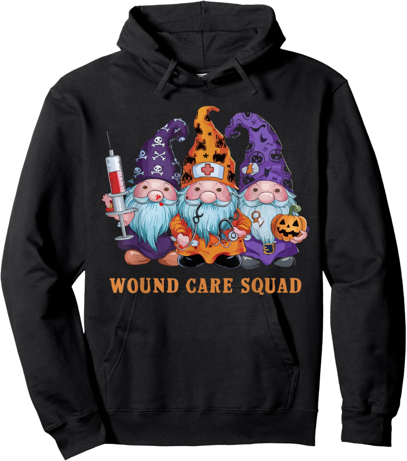 Halloween Wound Care Nurse Spooky Nursing Trick Or Treat Hoodie - Hoodie | Black
