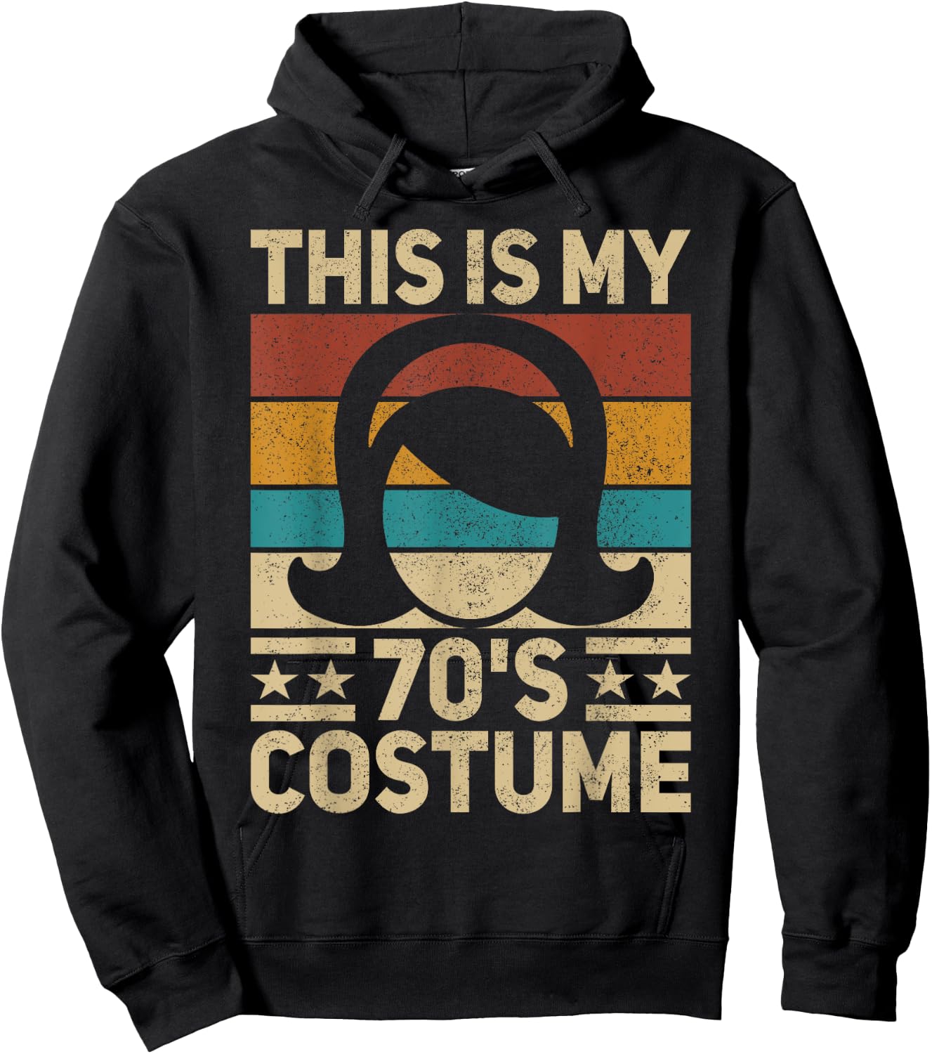 My 70s Costume 70 Styles Women 70's Disco 1970s Party Outfit Hoodie - Hoodie | Black