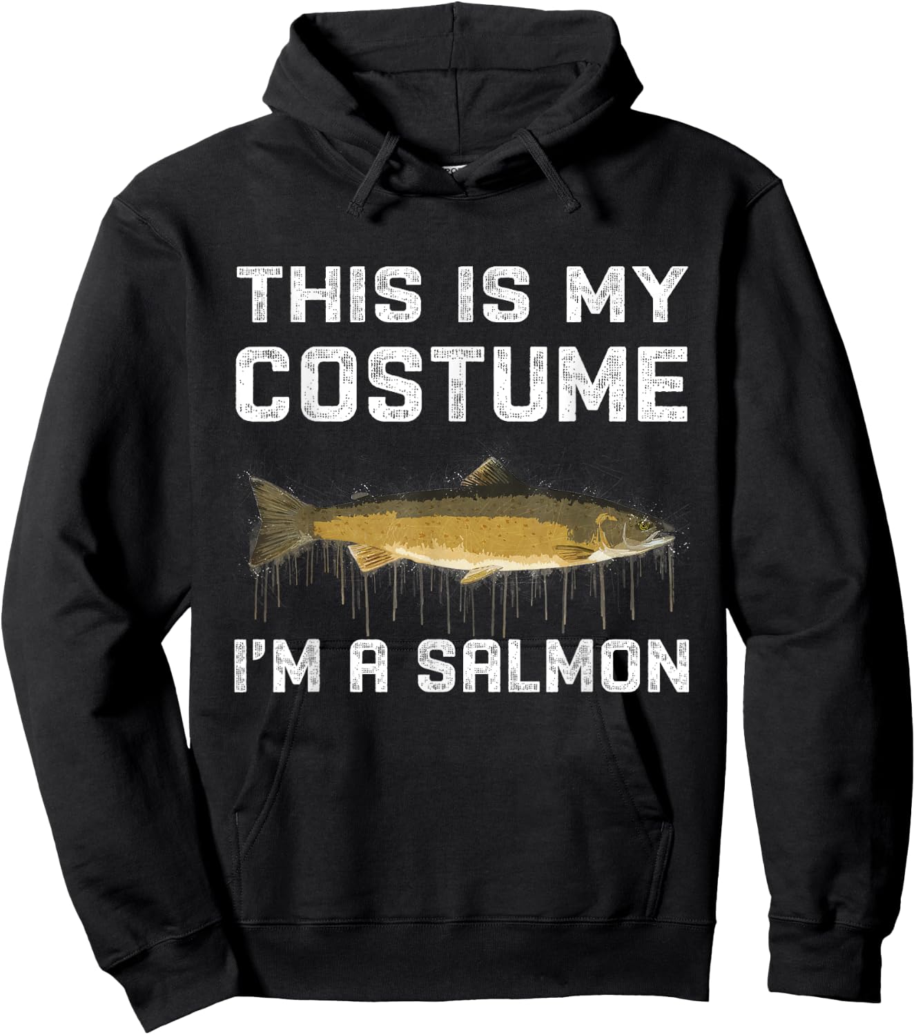 This Is My Costume I'm A Salmon Halloween Costume Hoodie - Hoodie | Black