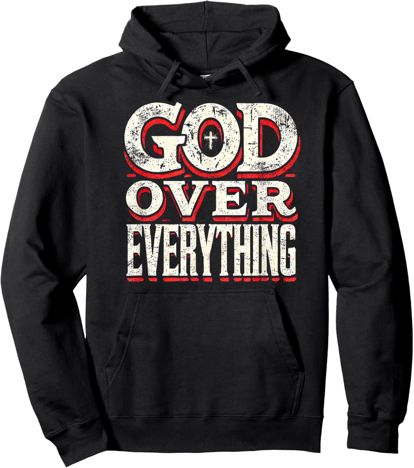 God Over Everything Faith-Based Christian Gifts Hoodie - Hoodie | Black
