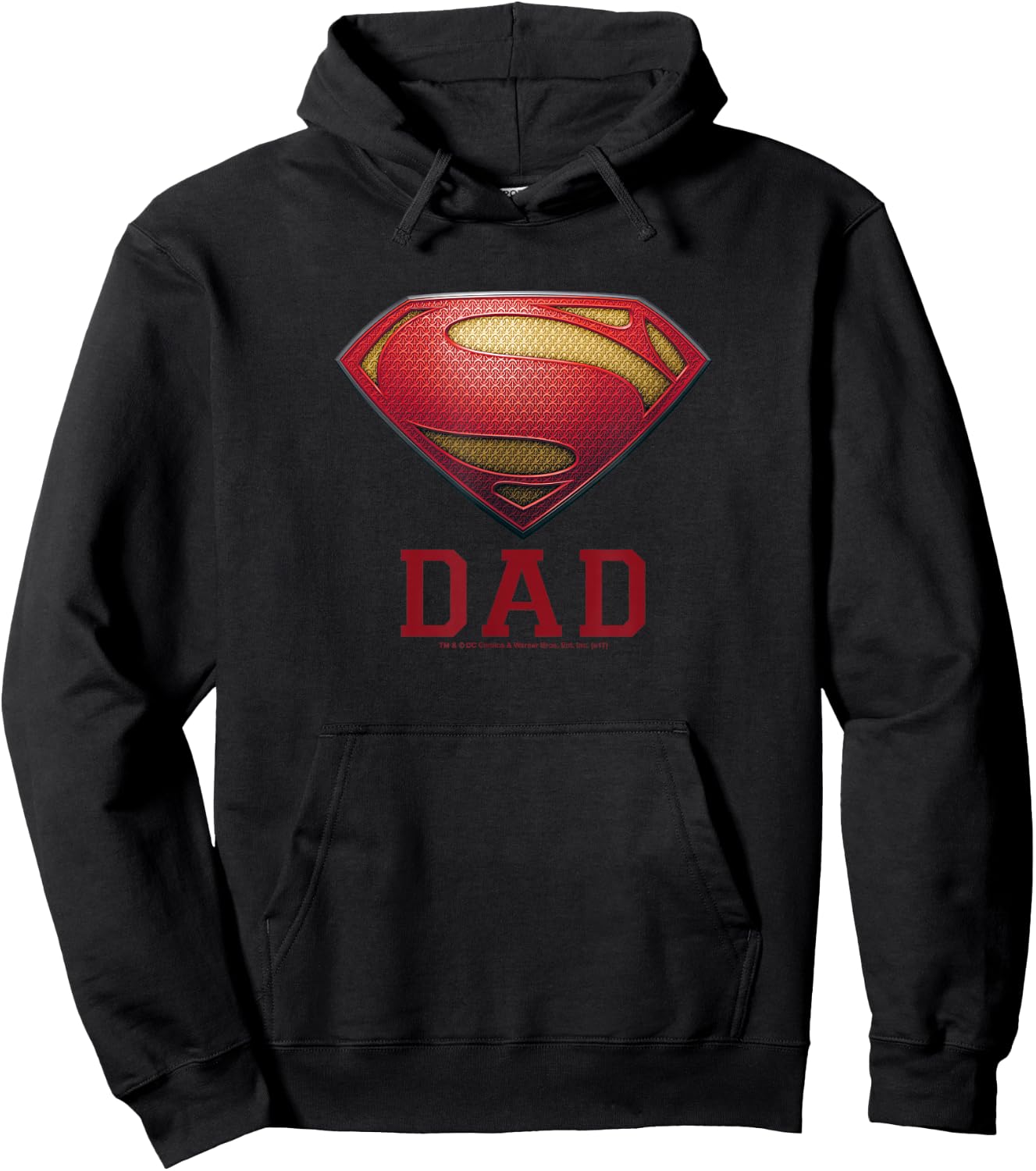Superman Man of Steel Dad of Steel Hoodie - Hoodie | Black