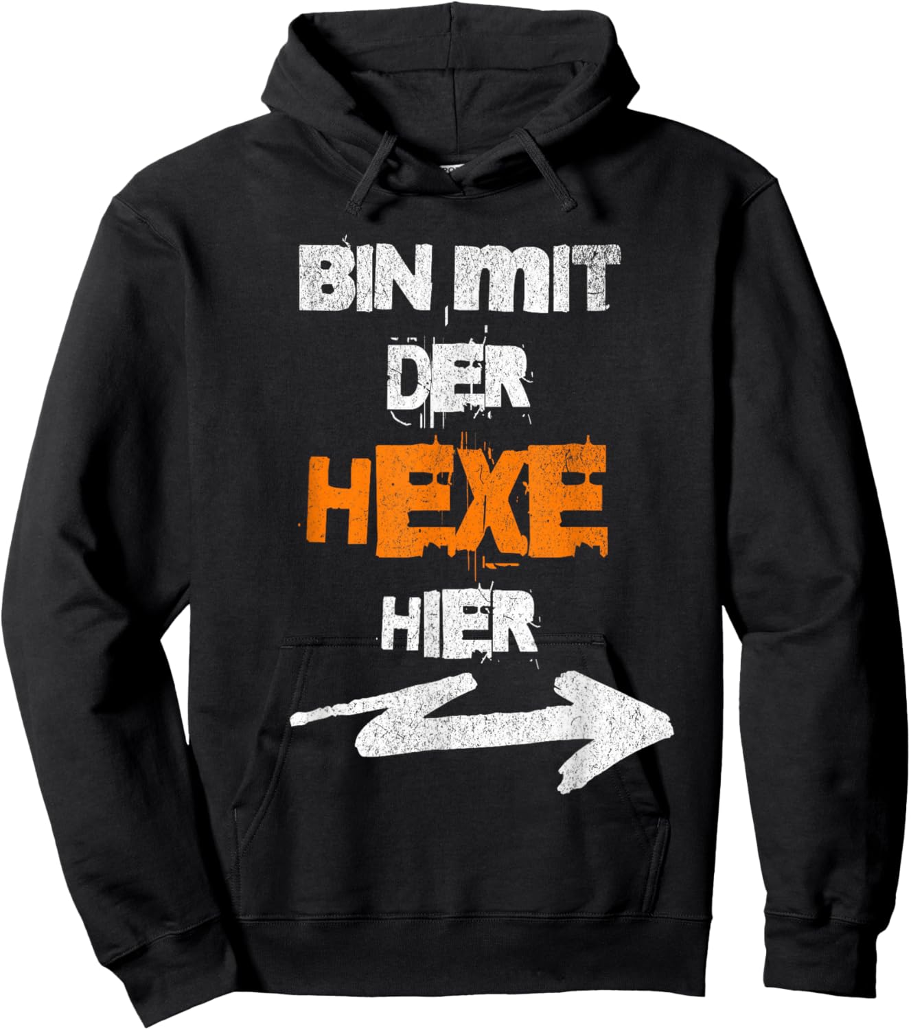 Ich Bin mit der Hexe Hier Halloween Kostüm Partner Hoodie - Hoodie | Black