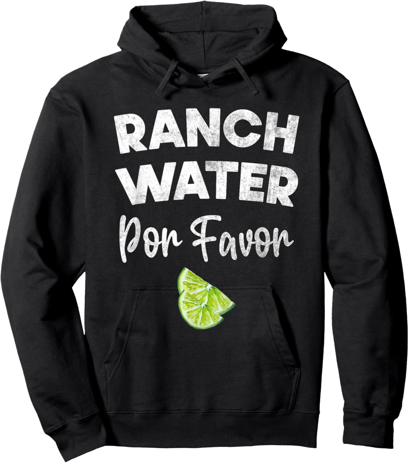 Drink Water Ranch Proud Vintage Texas Pride Hoodie - Hoodie | Black