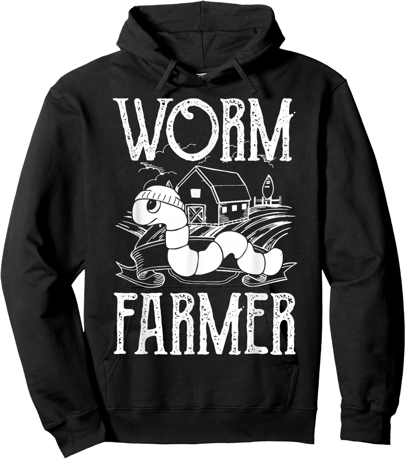 Worm Farmer Vermiculture Gardening Farming Compost Hoodie - Hoodie | Black