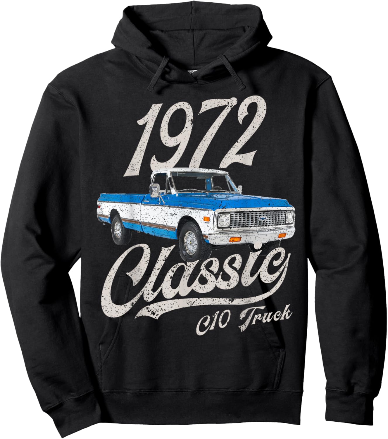 1972 72 C10 Truck Hoodie - Hoodie | Black
