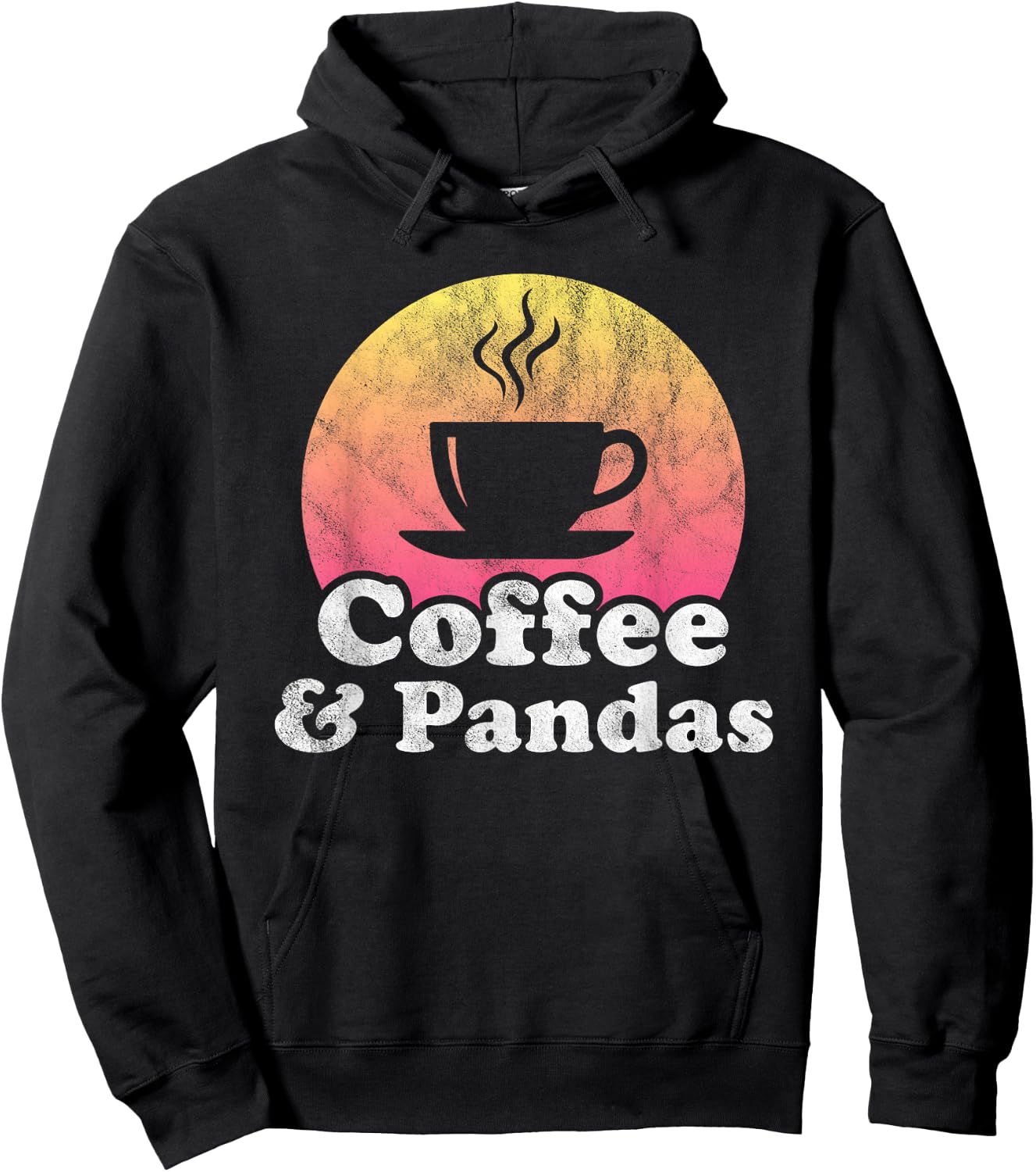 Coffee and Pandas Panda Hoodie - Hoodie | Black