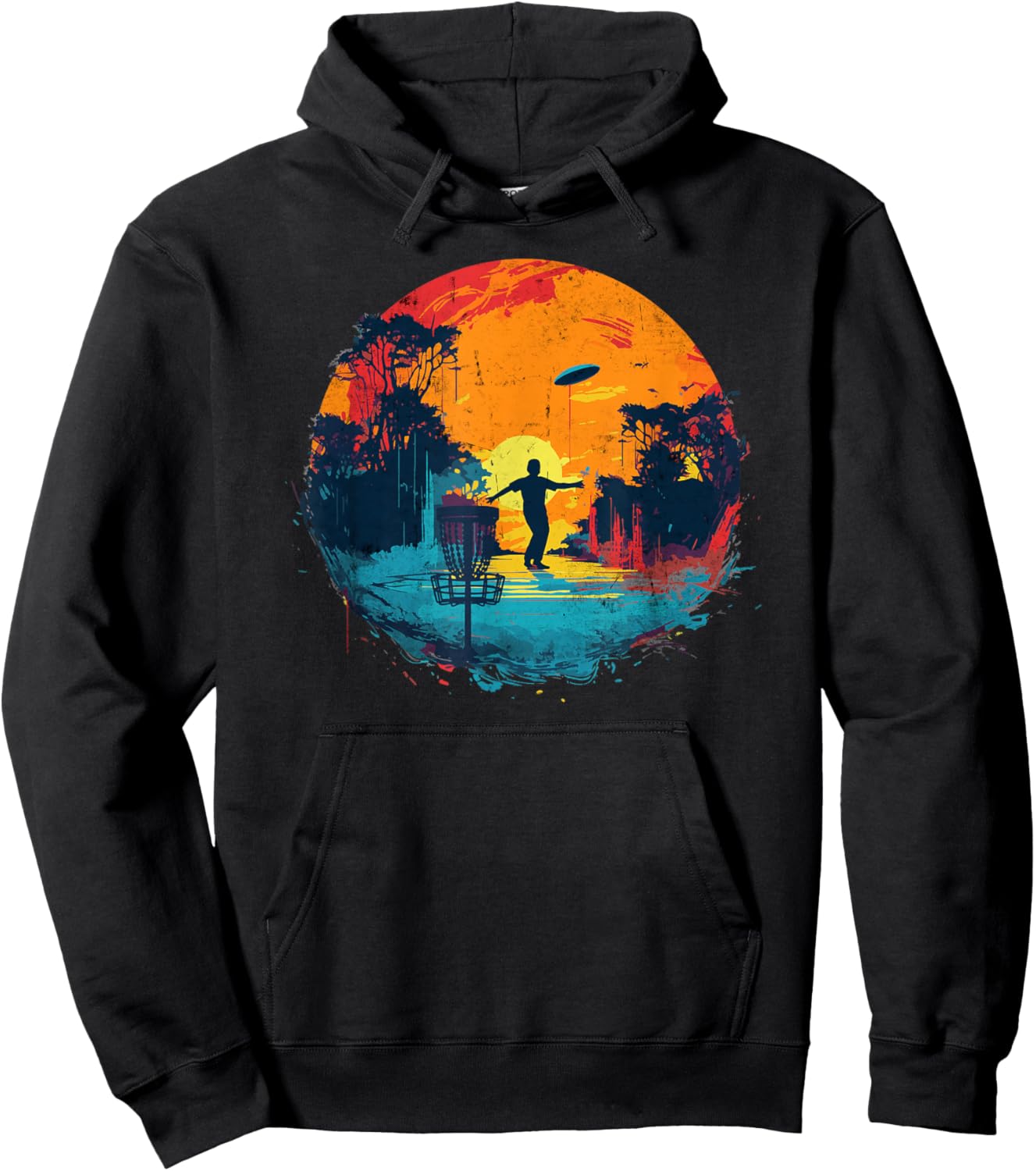 Disc-Golf-Spieler Disc-Golfer Game Vintage Disc-Golf Hoodie - Hoodie | Black