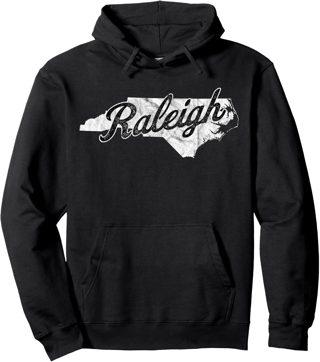 Raleigh North Carolina Map NC Home Hoodie - Hoodie | Black