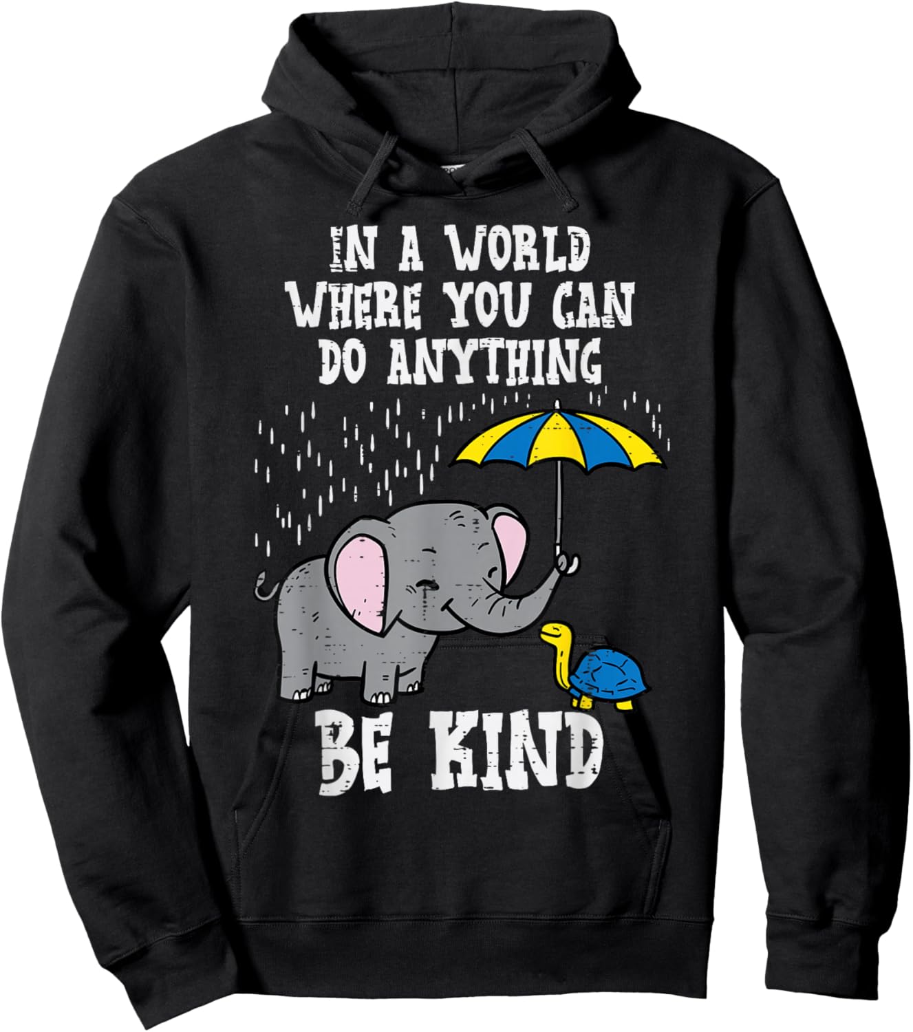 Down Syndrome Awareness Elephant Be Kind T21 Men Women Kids Hoodie - Hoodie | Black