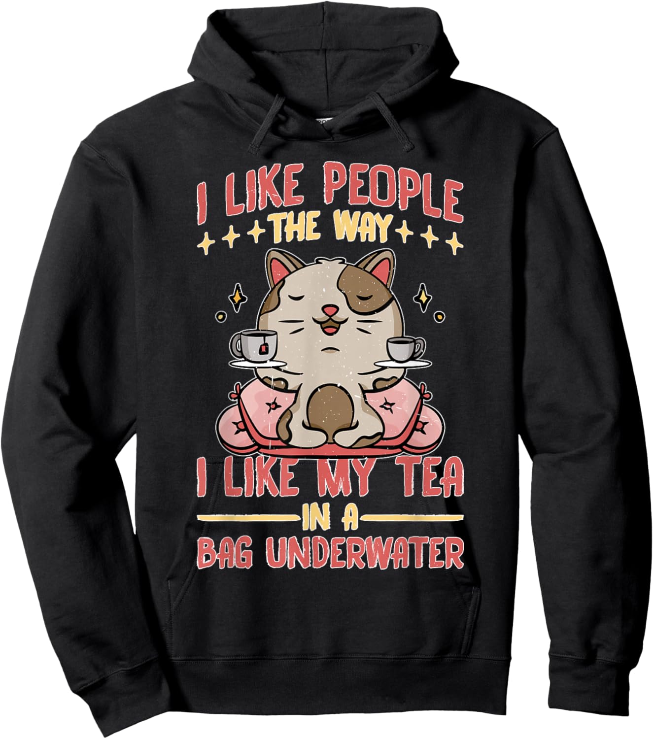 Like My Tea, I Prefer People Bagged Underwater Hoodie - Hoodie | Black