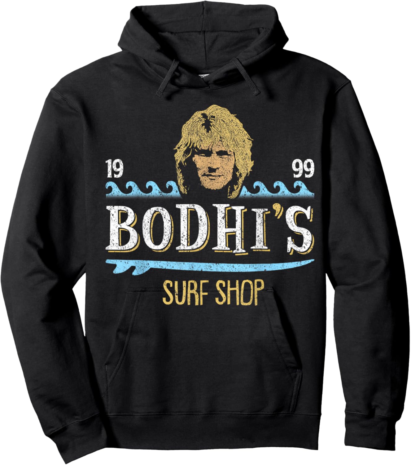 Bodhis Vintage Surf Shop 90s Movie Hoodie - Hoodie | Black