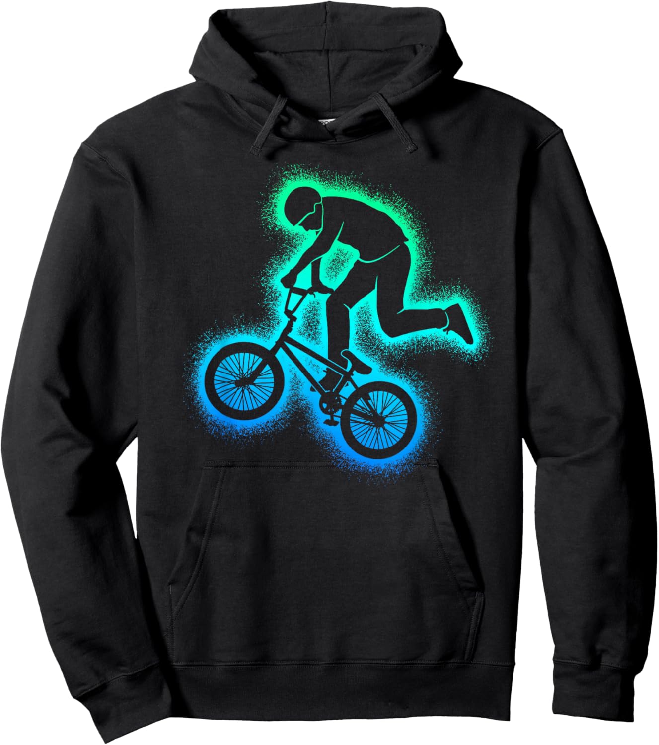 BMX Bicycle Tricks Men Boys BMX Bike Hoodie - Hoodie | Black