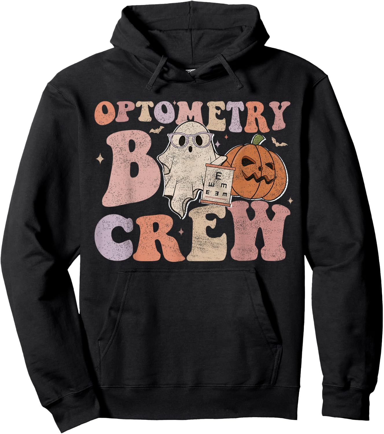 Optometry Boo Crew Halloween Halloween Optometrist For Optom Hoodie - Hoodie | Black