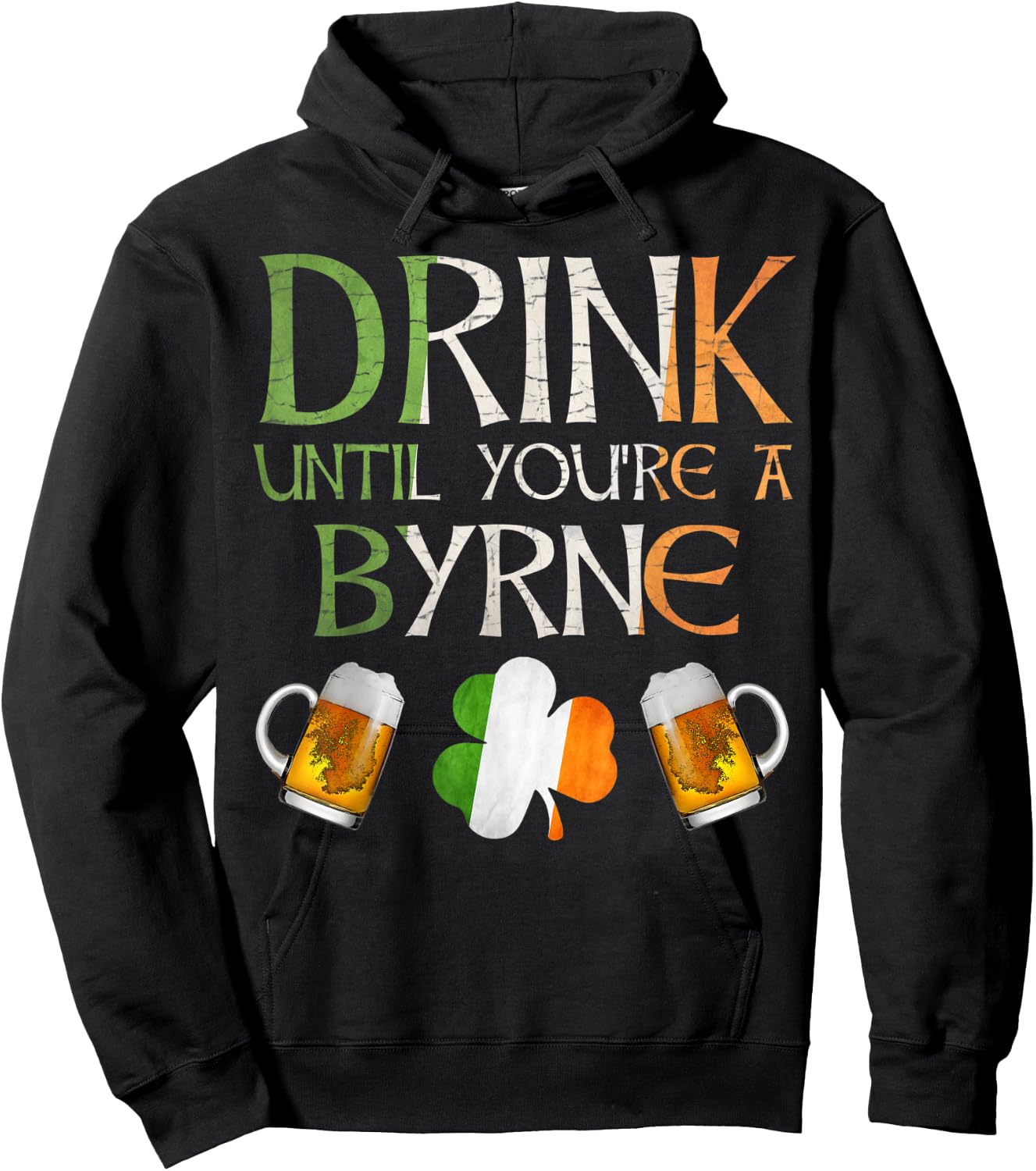 Byrne Family Name Gift Proud Irish From Ireland Hoodie - Hoodie | Black