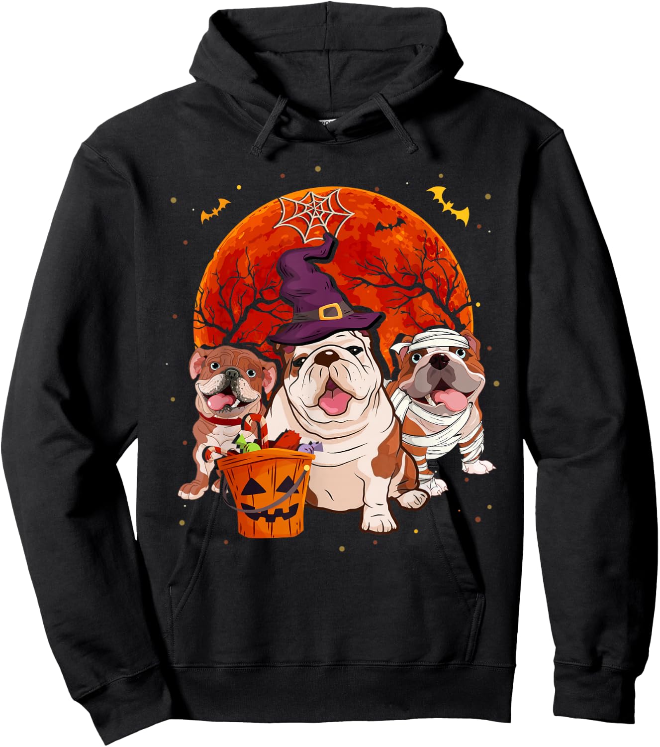 Funny English Bulldog Halloween Costume Dog Lover Gift Hoodie - Hoodie | Black