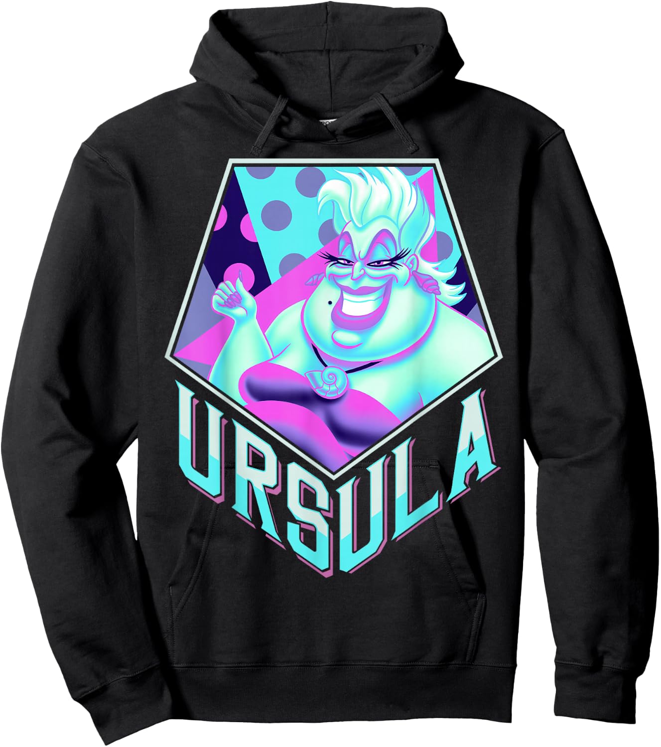 Disney Little Mermaid Ursula Pop Art Graphic Hoodie - Hoodie | Black
