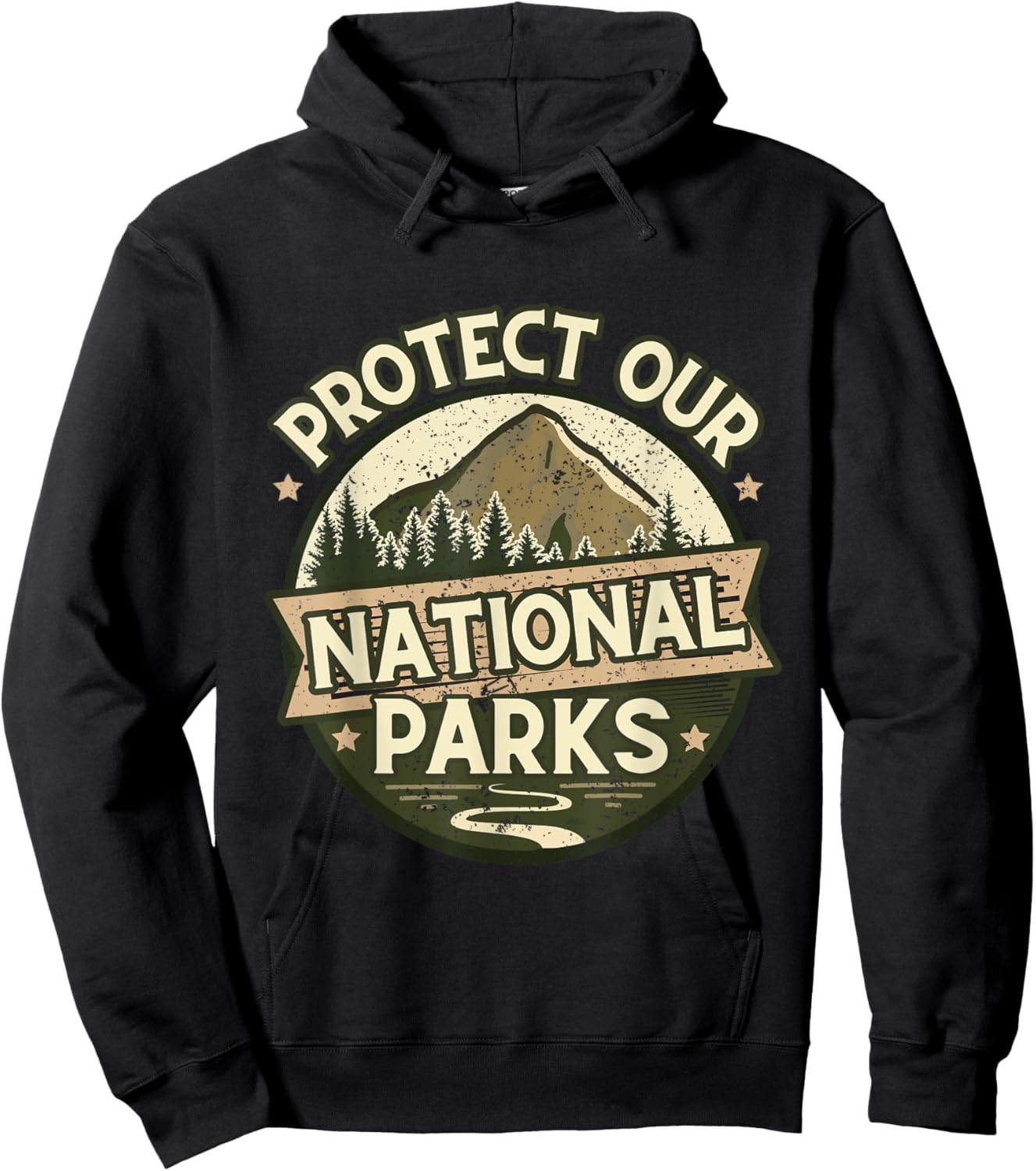 Protect Our National Parks – Hiking & Camping Conservation Hoodie - Hoodie | Black