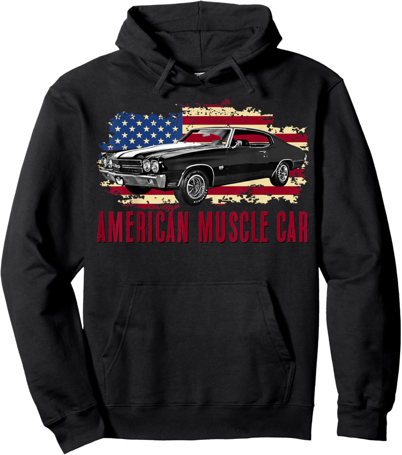 American Muscle Car Men Women Adults Teens Kids Boys Girls Hoodie - Hoodie | Black