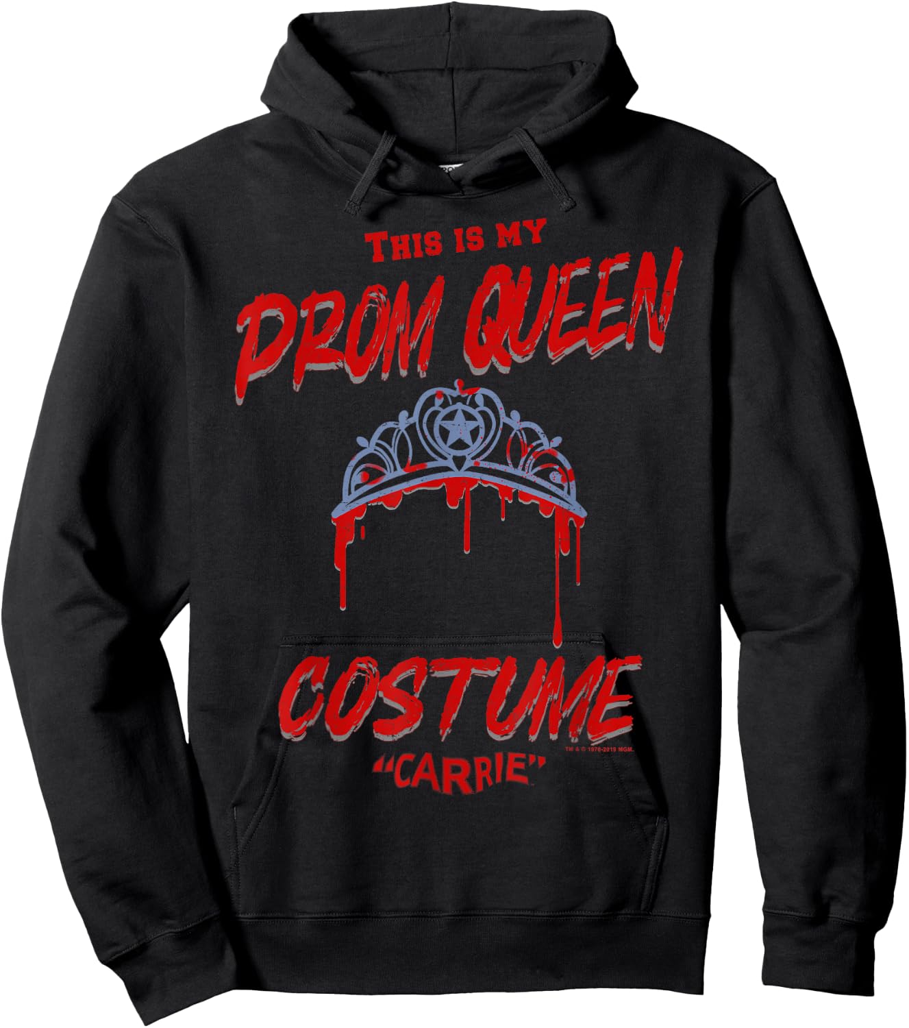 Carrie Halloween This is My Prom Queen Costume Hoodie - Hoodie | Black