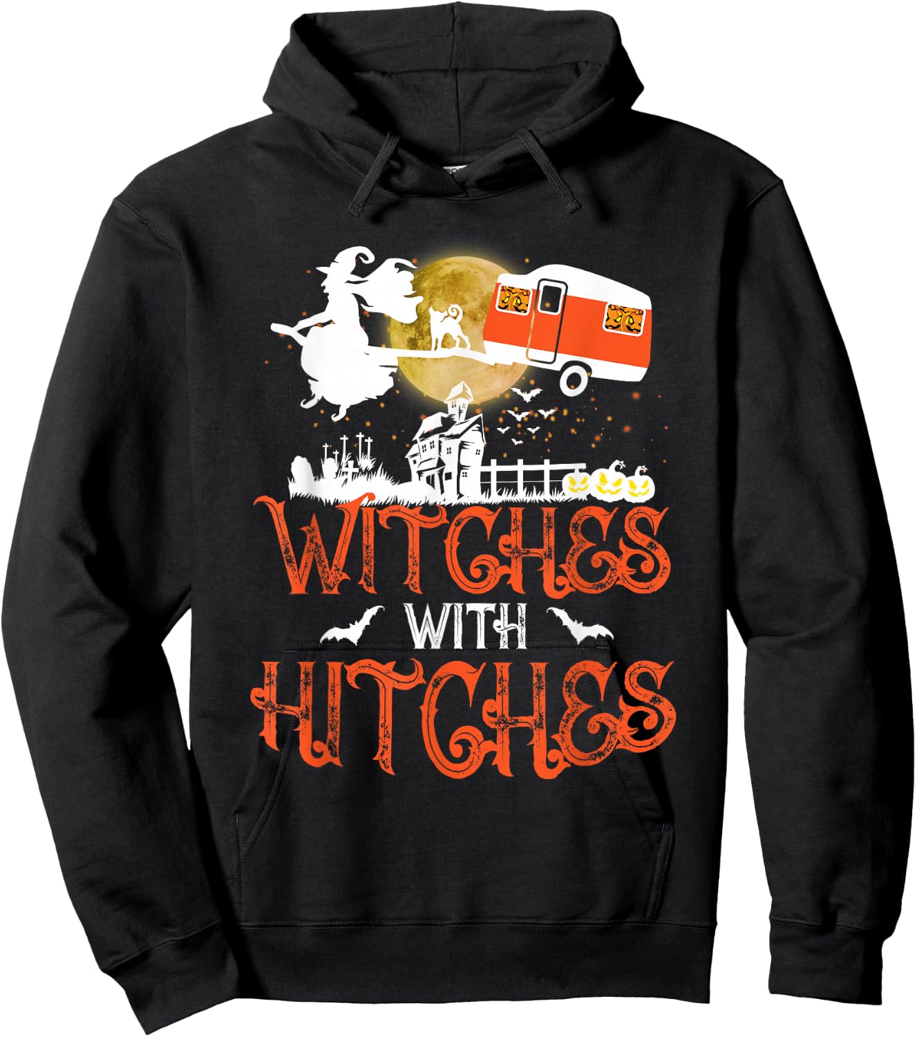 Witches With Hitches Hoodie - Hoodie | Black
