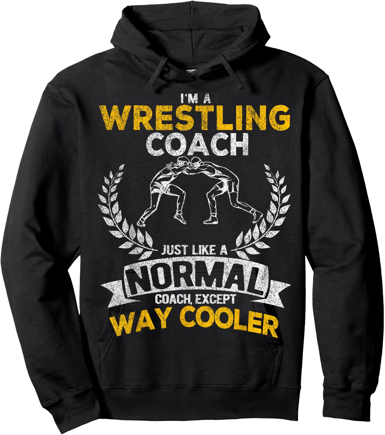 Wrestling Coach Scholastic Wrestling Folkstyle Wrestling Hoodie - Hoodie | Black