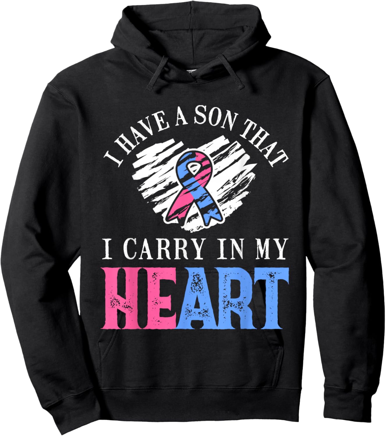 Son That I Carry In Heart | Pregnancy and Infant Loss Awareness Hoodie - Hoodie | Black