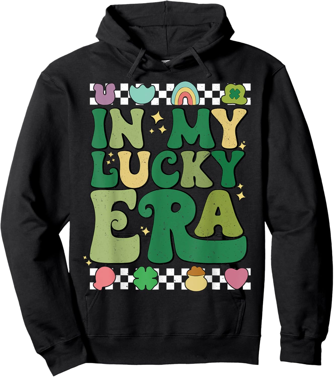 In My Lucky Era Funny St Patrick's Day Hoodie - Hoodie | Black