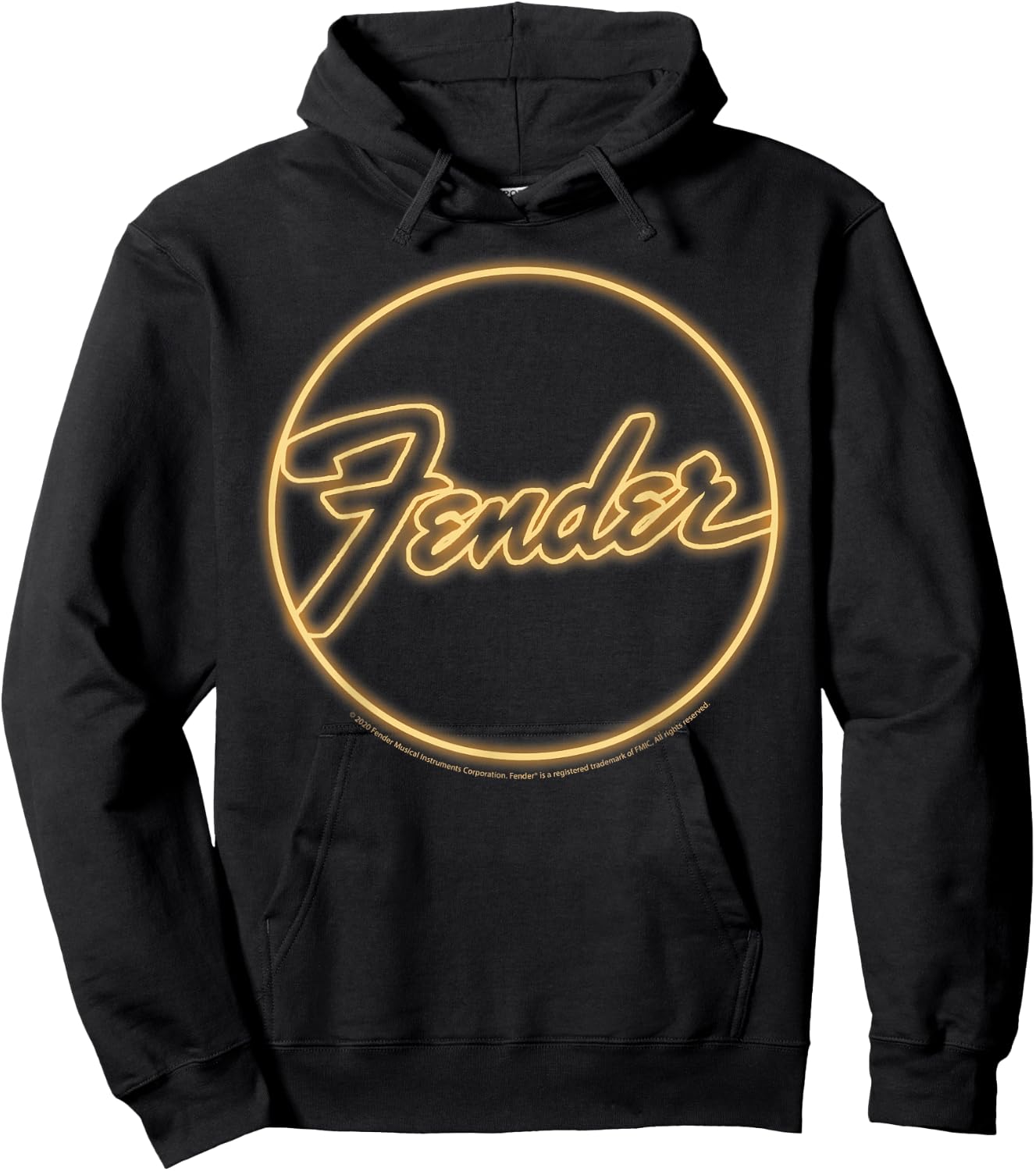 Fender Neon Logo Hoodie - Hoodie | Black