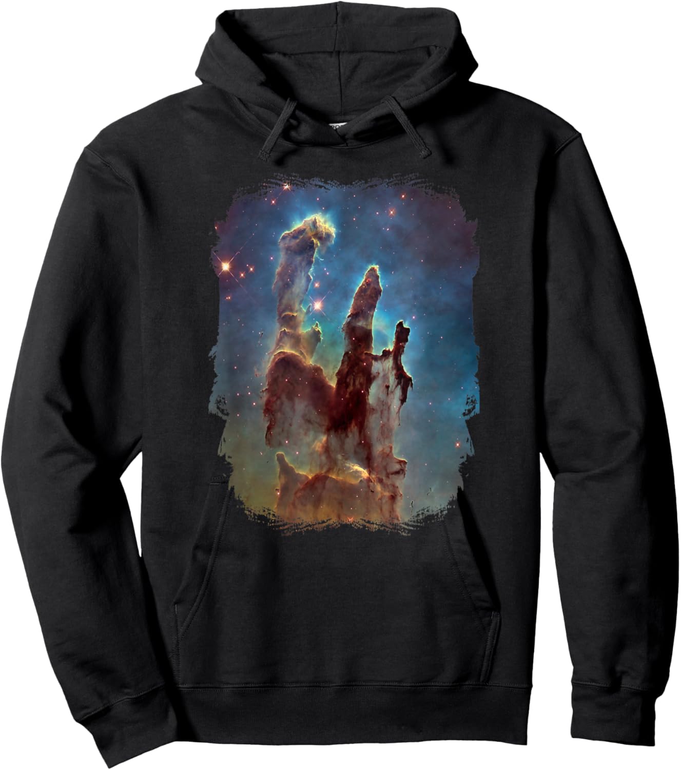 Pillars Of Creation Shirt Eagle Nebula NASA Space Lover Gift Hoodie - Hoodie | Black