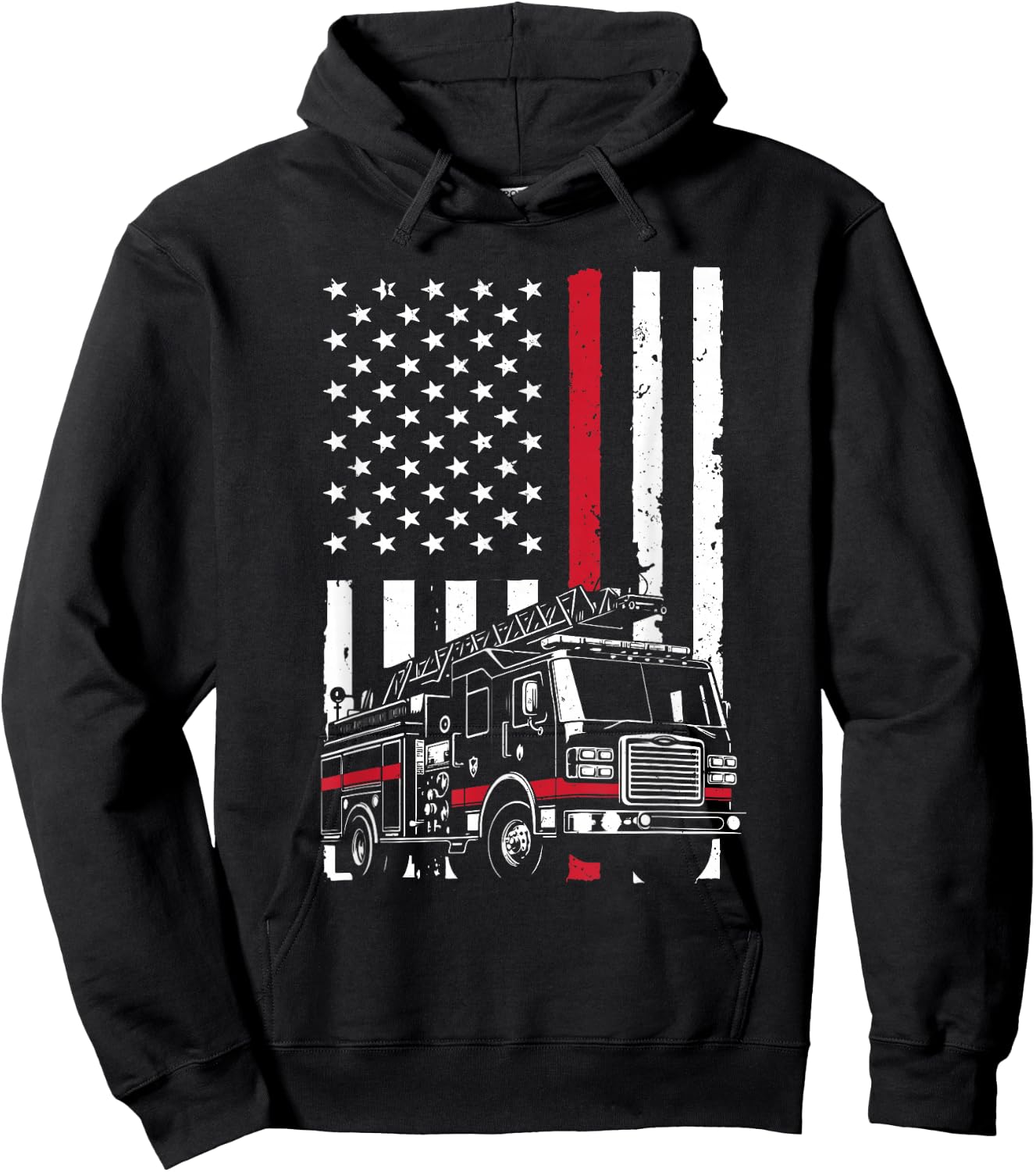 Funny Firefighter Design Women Fireman Firefighter Hoodie - Hoodie | Black