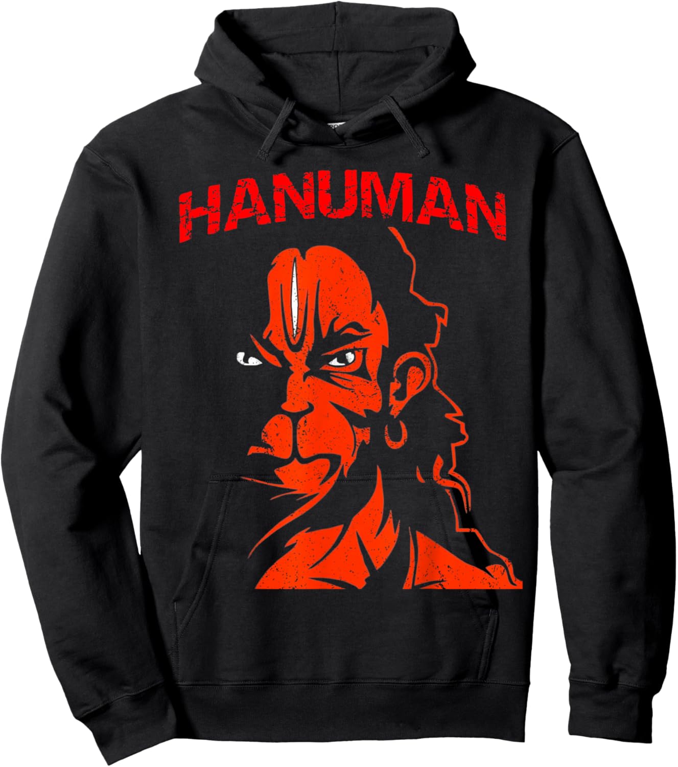Hanuman Hindu God Hinduism Ramayana King of the Monkeys Hoodie - Hoodie | Black