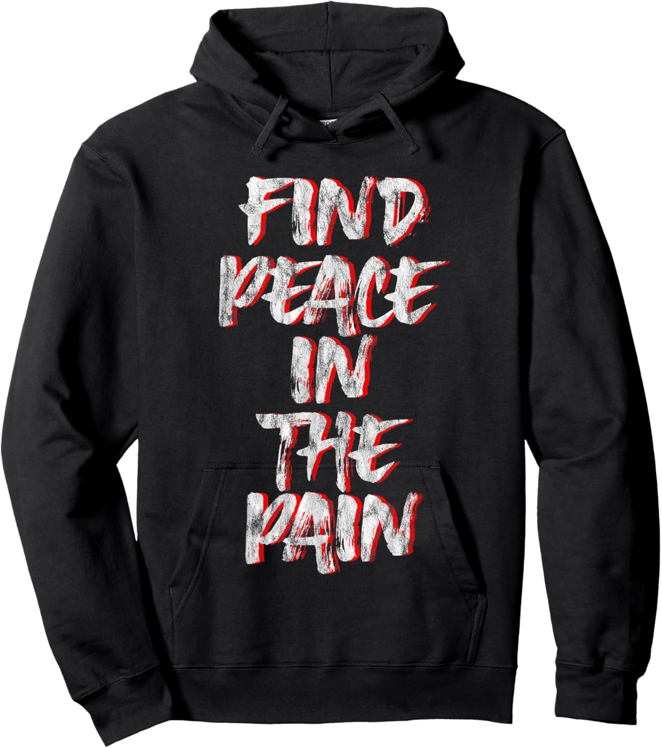 Find Peace In The Pain Hoodie - Hoodie | Black