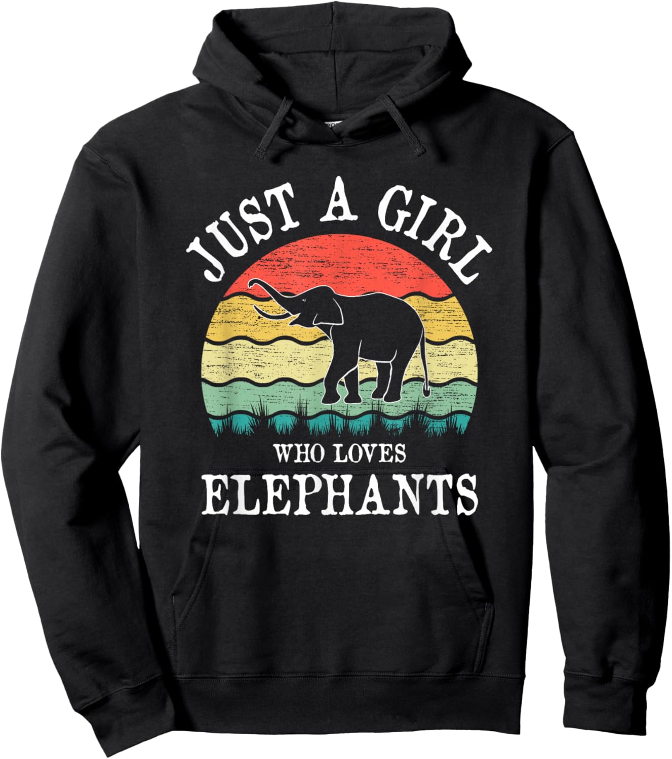 Just A Girl Who Loves Elephants Hoodie - Hoodie | Black