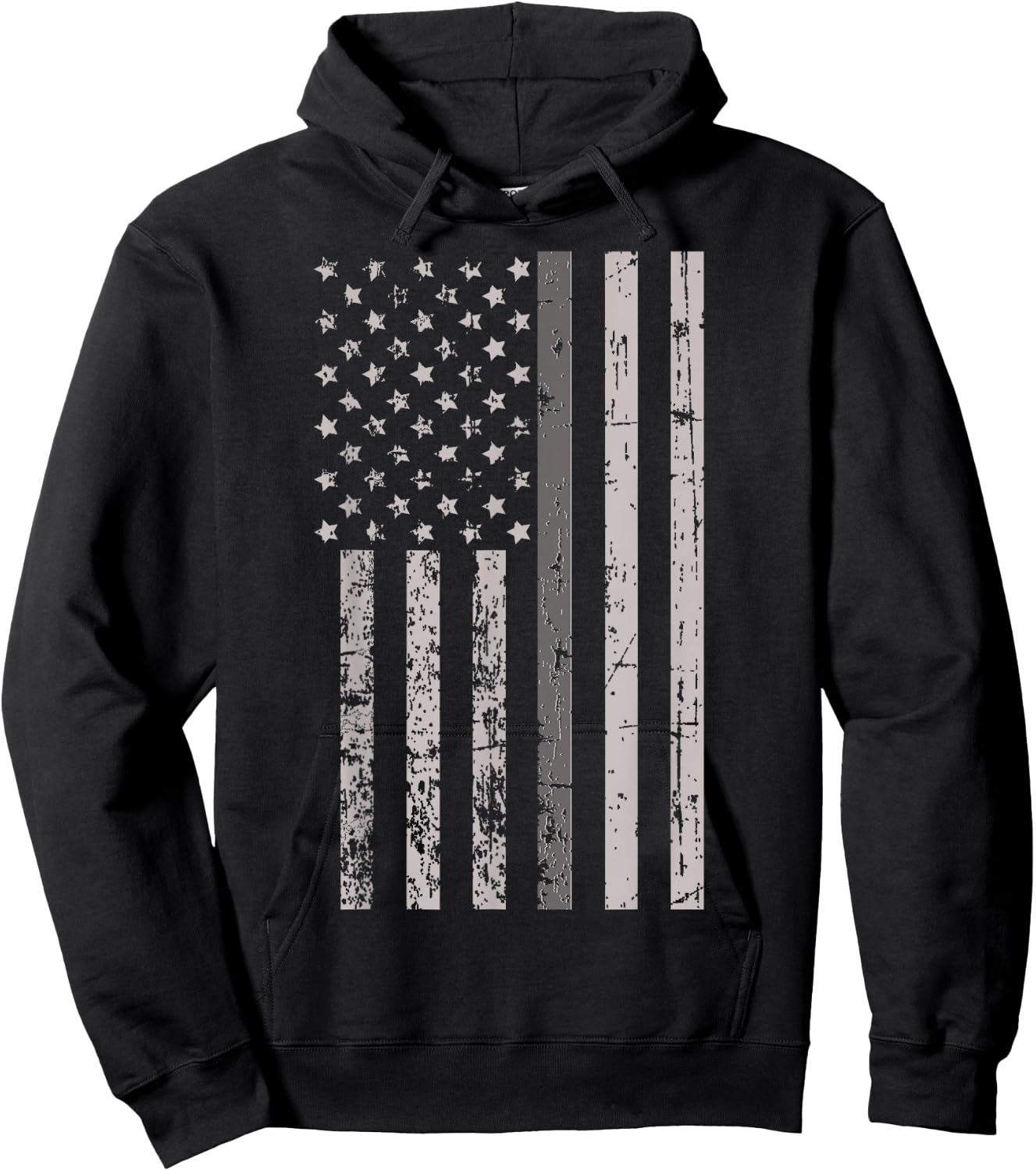 Corrections Officer Gifts Shirt Flag Thin Silver Gray Line Hoodie - Hoodie | Black