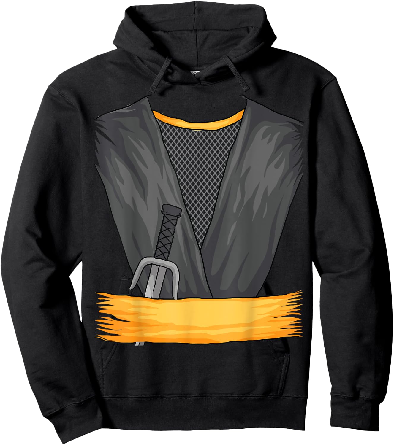 Cool Ninja Uniform | Funny Lazy DIY Halloween Costume Gift Hoodie - Hoodie | Black