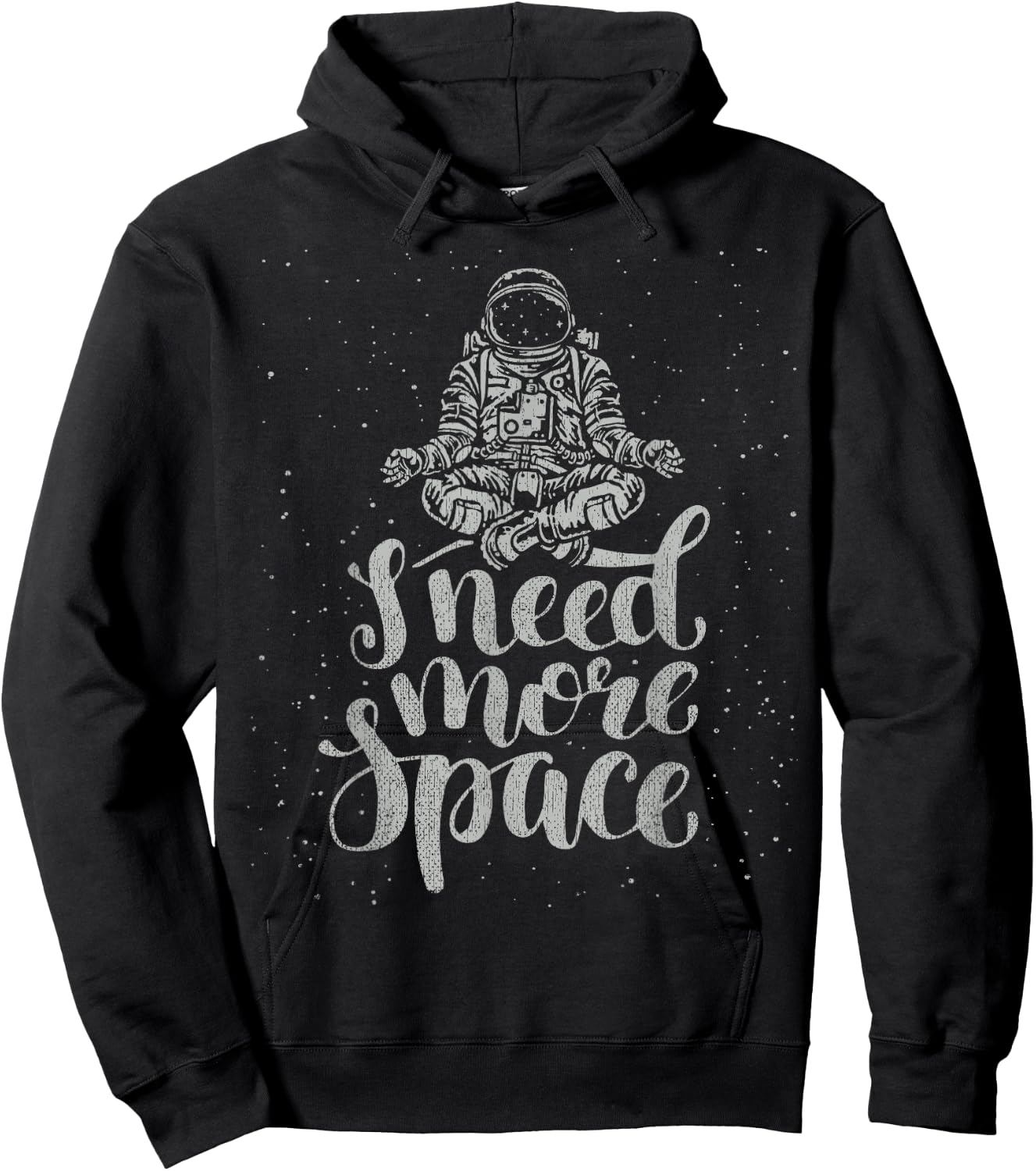 Funny Quote Astronaut Clothing - I Need More Space Hoodie - Hoodie | Black