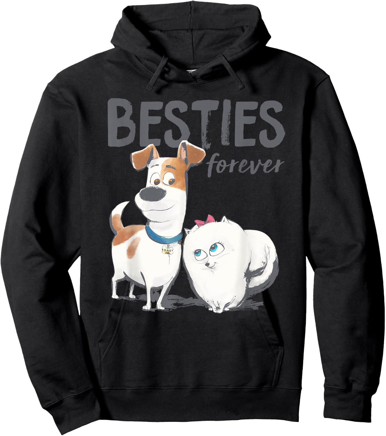 Pets 2 Max and Gidget Best Friends Hoodie - Hoodie | Black