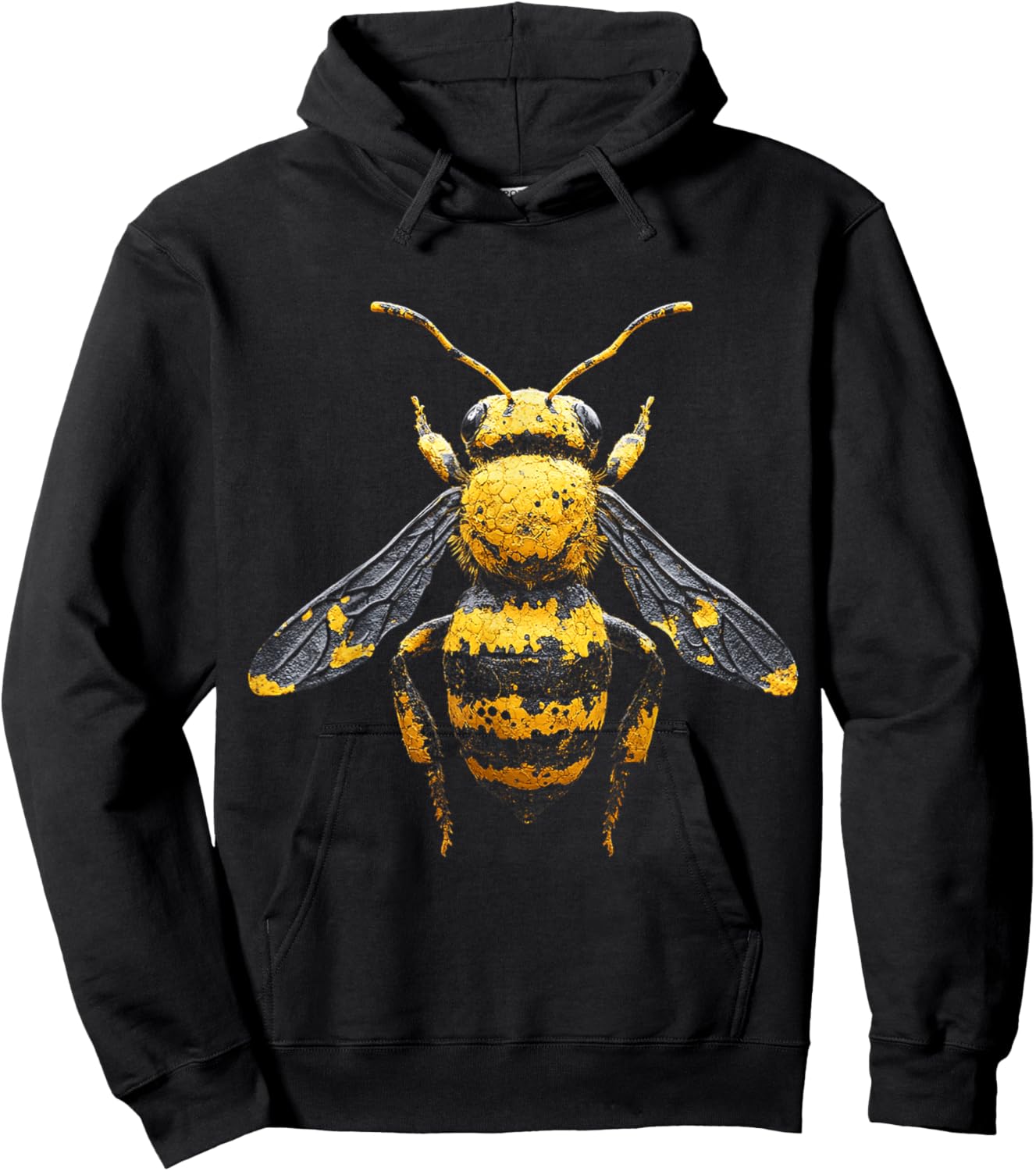 Bee Animal Graphic Artwork Bee Hoodie - Hoodie | Black