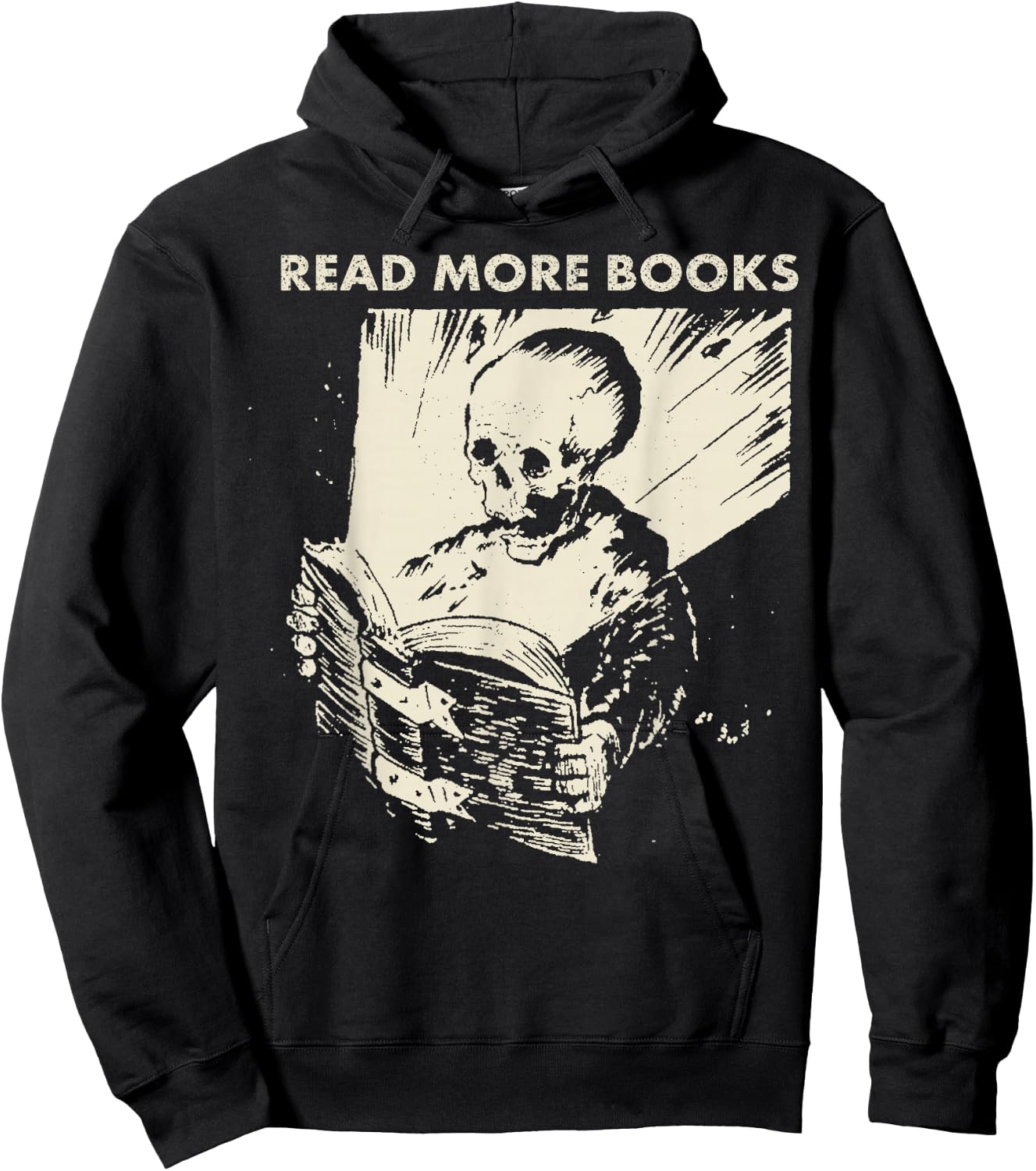 Skeleton Read More Books Hoodie - Hoodie | Black