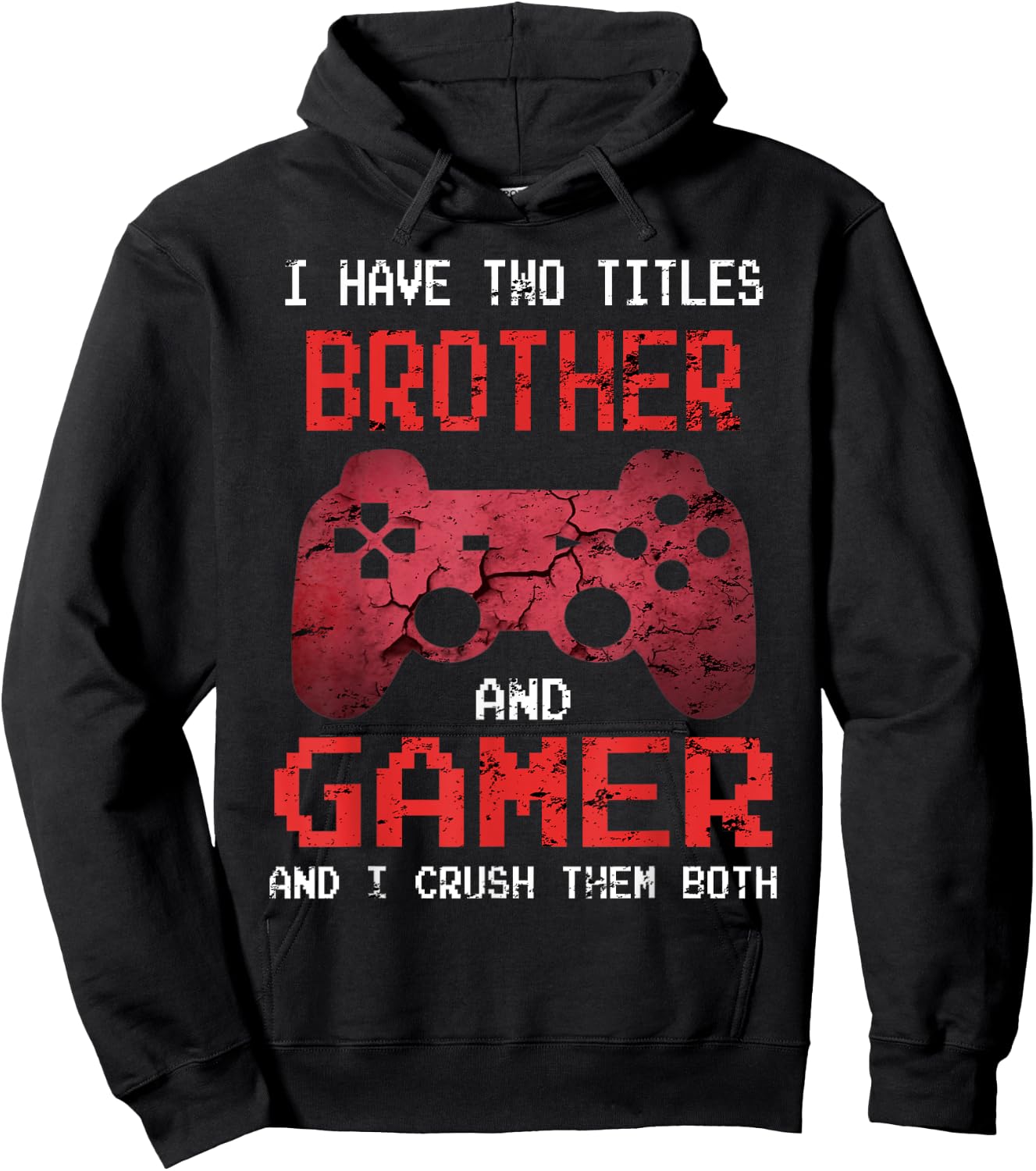Funny Gamer Vintage Video Games For Boys Brother Son Hoodie - Hoodie | Black