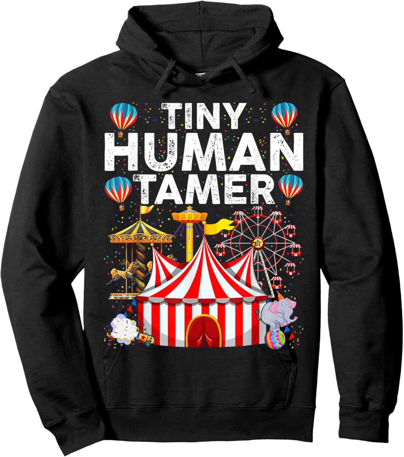Tiny Human Tamer - Circus Birthday Party Circus Costume Hoodie - Hoodie | Black